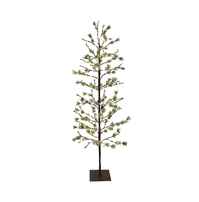 Puleo 6FT Red Berry Led Artificial Tree
