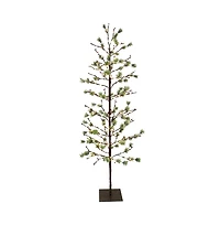 Puleo 6FT Red Berry Led Artificial Tree