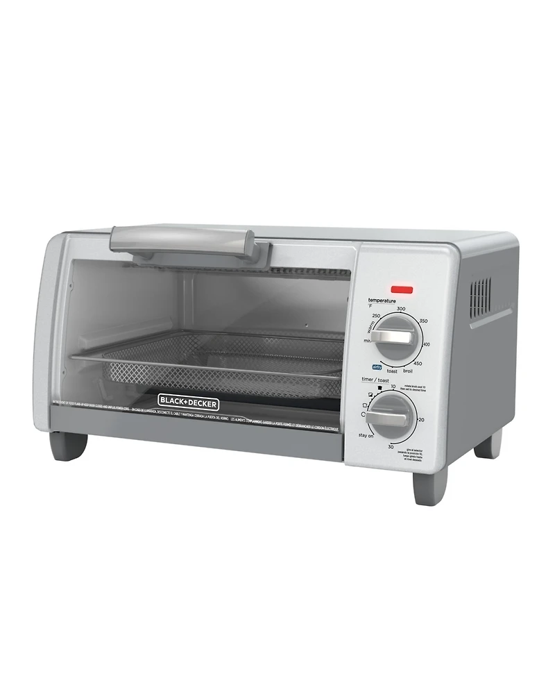 Black & Decker Crisp N' Bake Air Fry 4 Slice Toaster Oven TO1785SG