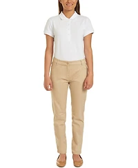 Nautica Juniors Uniform Sateen Skinny Pant with Adjustable Waistband