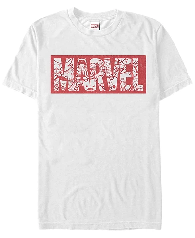 Marvel Men's Comic Collection Kawaii Logo Short Sleeve T-Shirt