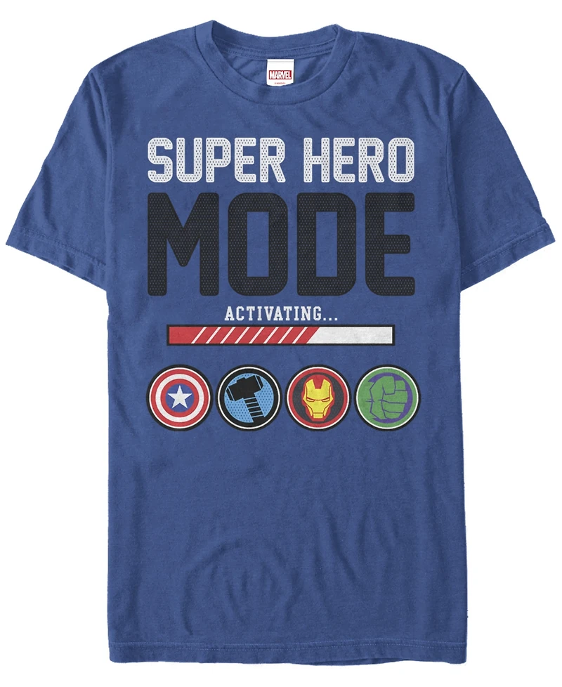 Marvel Men's Comic Collection Hero Mode Activation Short Sleeve T-Shirt