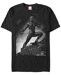 Marvel Men's Black Panther Posed Short Sleeve T-Shirt
