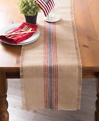 Design Imports Burlap Table Runner 14" x 72"