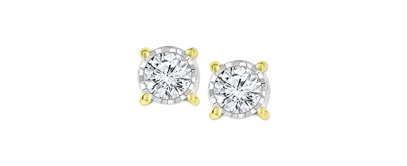 Trumiracle Diamond Stud Earrings (1 ct. t.w.) 14k White, Yellow or Rose Gold