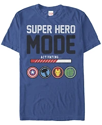 Marvel Men's Comic Collection Hero Mode Activation Short Sleeve T-Shirt