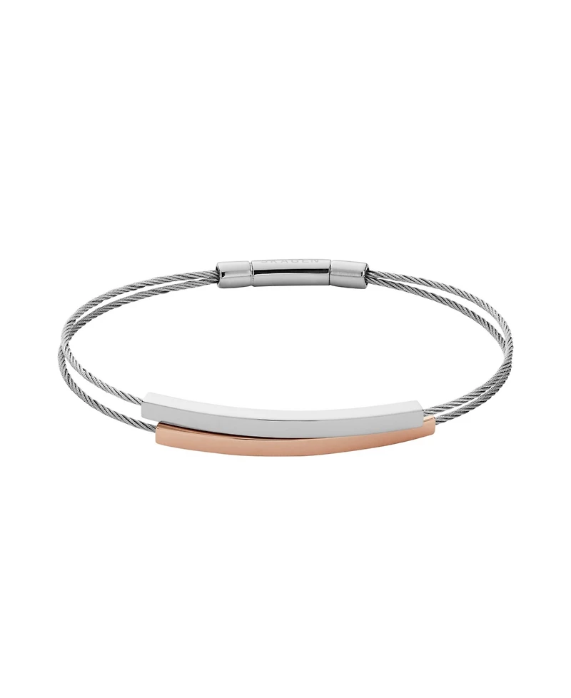 Skagen Women's Kariana Rose Gold Stainless Steel Multi-Strap Bracelet