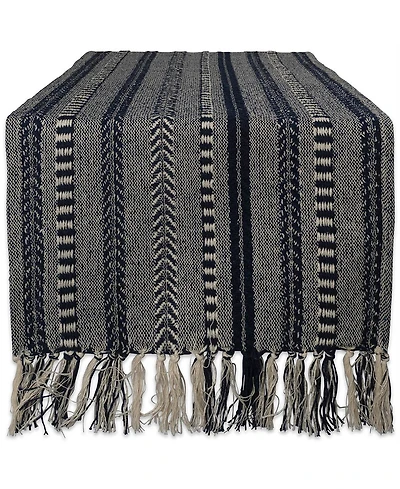 Design Imports Braided Stripe Table Runner 15" x 108"