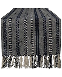 Design Imports Braided Stripe Table Runner 15" x 108"