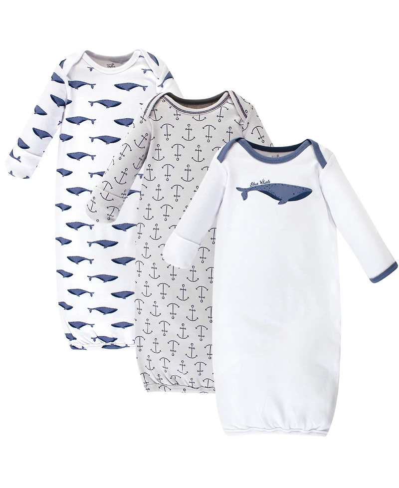 Touched by Nature Baby Boys Unisex Natural Soft Cotton Gowns