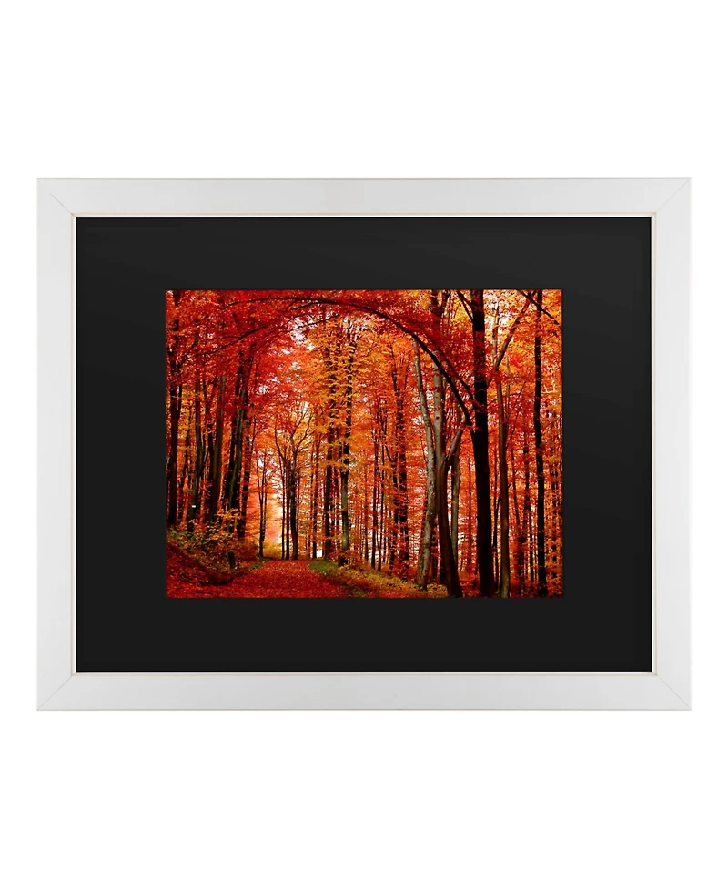Philippe Sainte-Laudy The Red Way Matted Framed Art - 20" x 25"