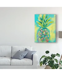 Jennifer Goldberger Vibrant Pineapple Ii Canvas Art - 15" x 20"