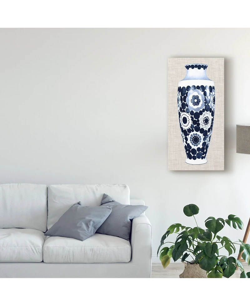 Unknown Blue & White Vase V Canvas Art - 15" x 20"