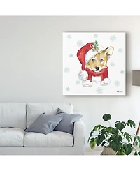 Beth Grove Holiday Paws Viii Canvas Art - 15" x 20"