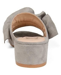 Journee Collection Women's Sabica Ruffle Slip On Dress Sandals