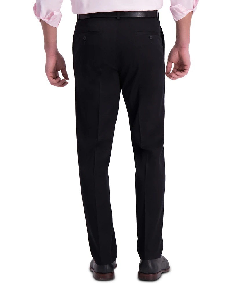 Haggar Men's Iron Free Premium Khaki Straight-Fit Flat-Front Pant