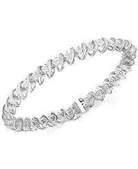 Diamond Tennis Bracelet in Sterling Silver (1/2 ct. t.w.)