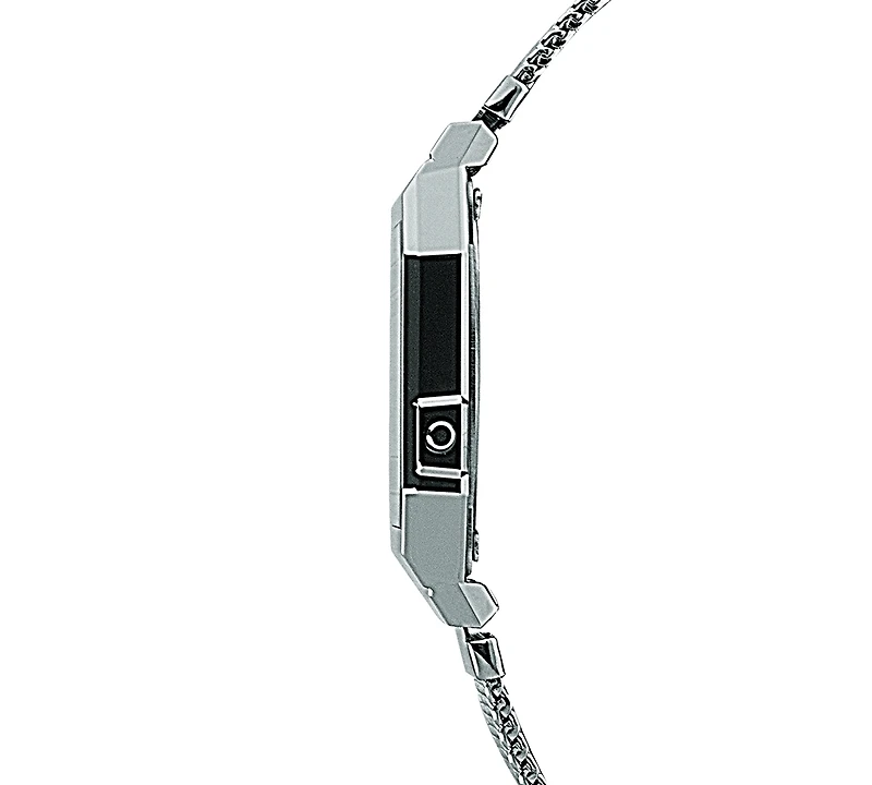 Casio Unisex Digital Stainless Steel Mesh Bracelet Watch 35.5mm