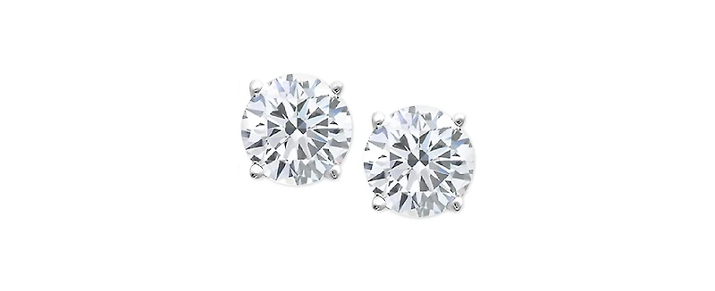 Round-Cut Diamond Stud Earrings 10k Yellow or White Gold (1/6 ct. t.w.)