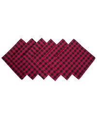 Design Imports Logger Check Napkin, Set of 6