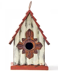 Glitzhome Distressed Solid Wood Birdhouse