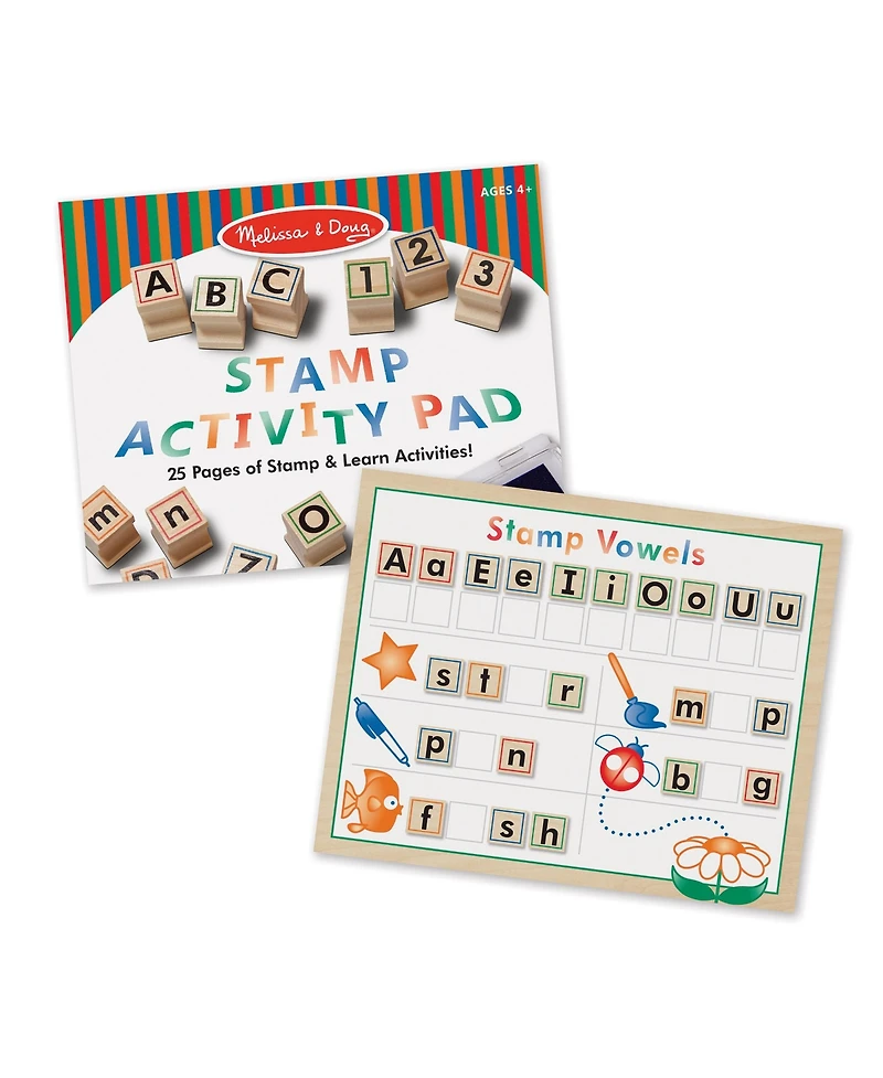 Melissa and Doug Wooden Abc Activity Stamp Set