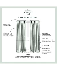 Exclusive Home Curtains Chateau Striped Faux Silk Pinch Pleat Curtain Panel Pair, 27" x 96"