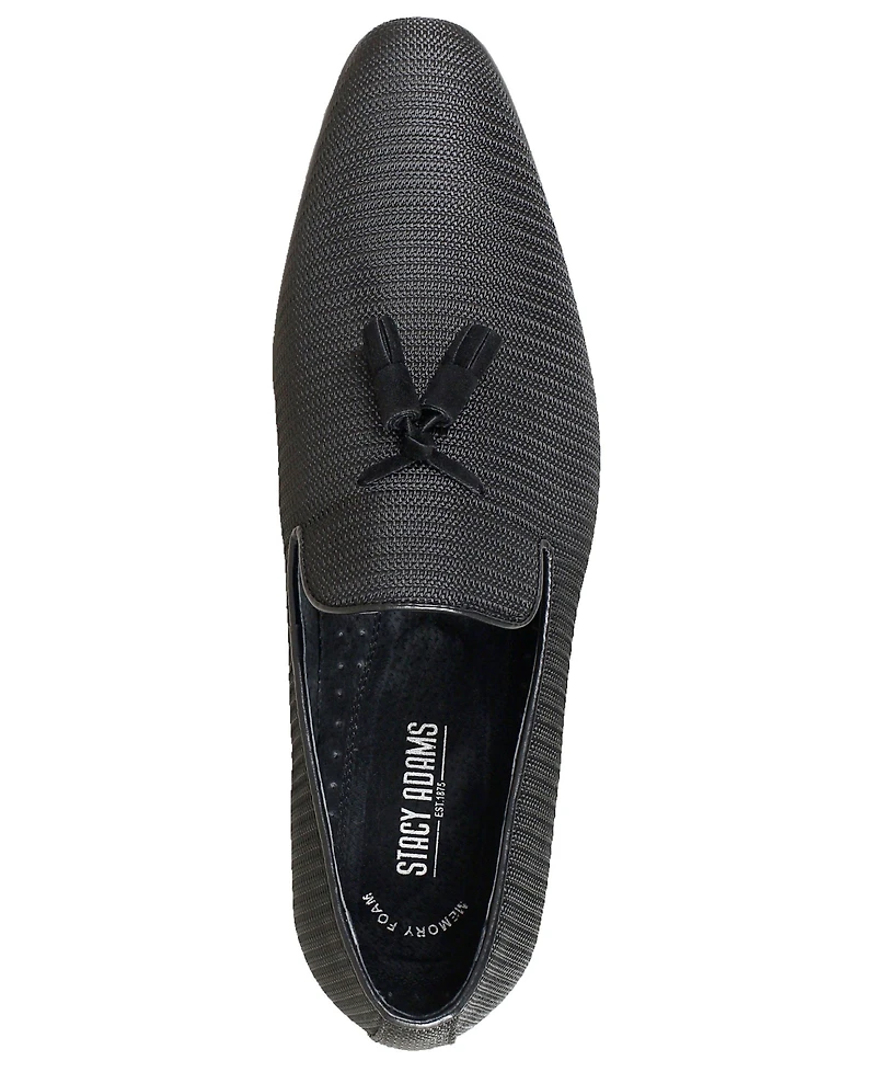 Stacy Adams Men's Tazewell Plain Toe Tassel Slip-on Loafer