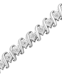 Diamond Tennis Bracelet in Sterling Silver (1/2 ct. t.w.)