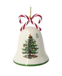 Spode Christmas Tree Candy Cane Bell Ornament