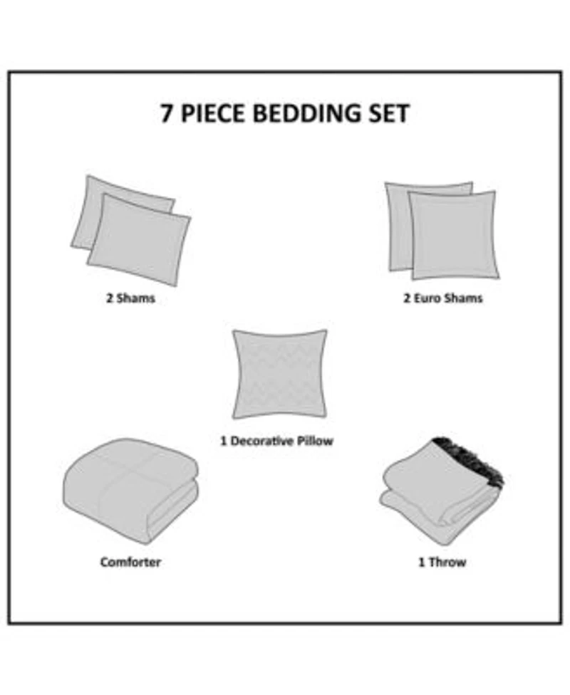 Madison Park Zennia Seersucker 7 Pc. Comforter Sets
