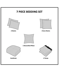 Madison Park Zennia Seersucker 7 Pc. Comforter Sets