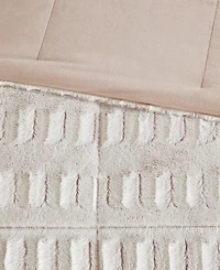 Madison Park Gia Faux-Fur 3-Pc. Comforter Set, Full/Queen