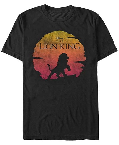 Disney Men's Lion King Sunset Pose Short Sleeve T-Shirt