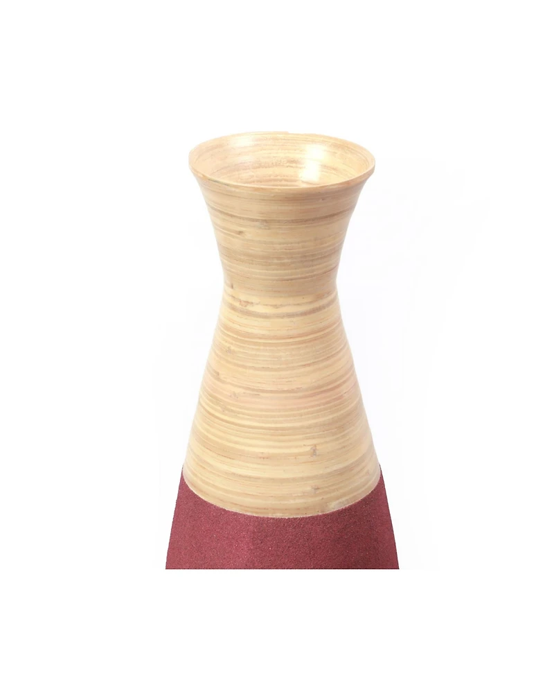 Uniquewise Handcrafted Bamboo Floor Vase, 31.5" Tall