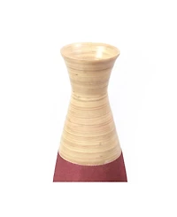 Uniquewise Handcrafted Bamboo Floor Vase, 31.5" Tall