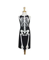Design Imports Skeleton Print Apron Oven Mitt Kitchen Set