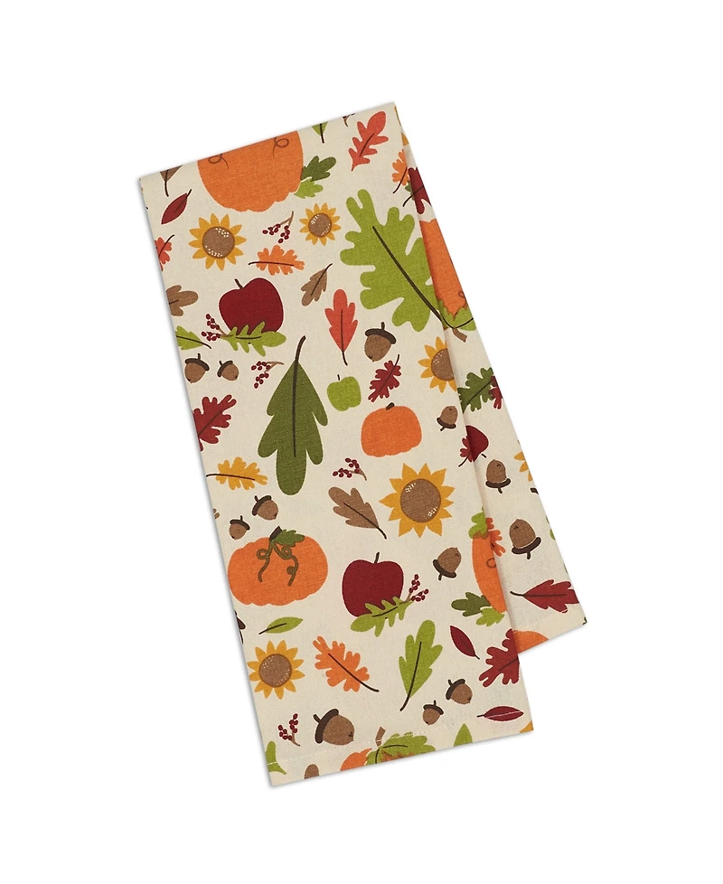 Design Imports Pumpkin Spice Plaid Dishtowel