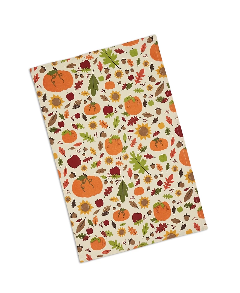 Design Imports Pumpkin Spice Plaid Dishtowel