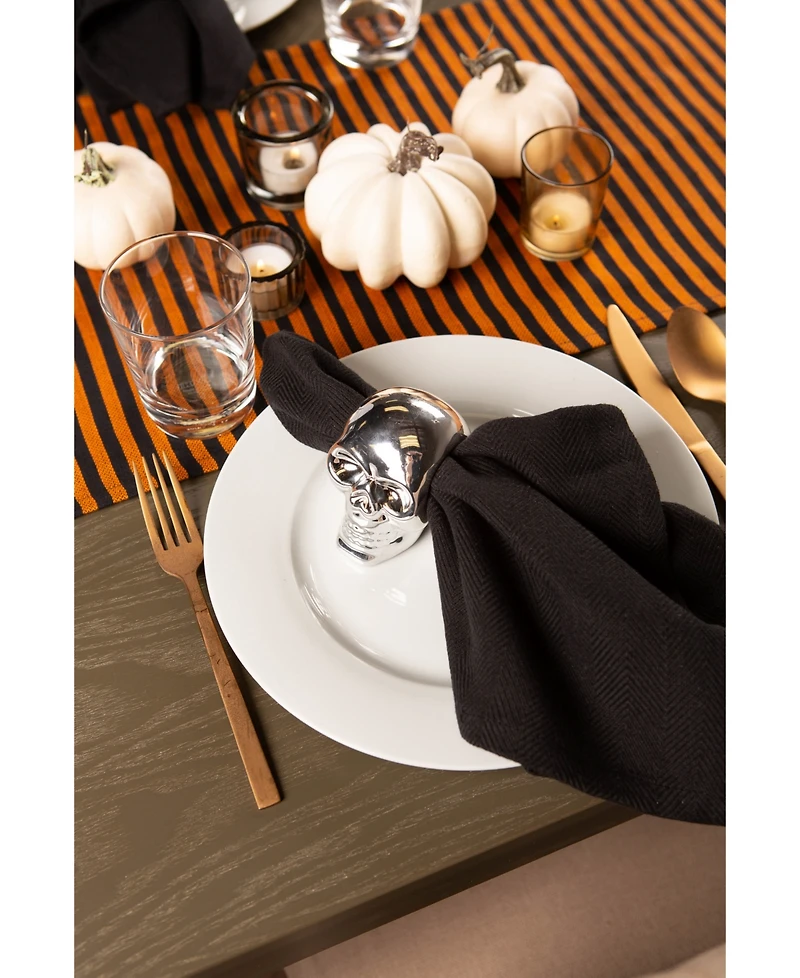 Design Imports Witchy Stripe Table Runner