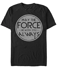 Star Wars Men's May The Force Be With You Always Short Sleeve T-Shirt
