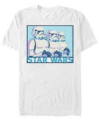 Star Wars Men's Classic Stormtroopers Line Short Sleeve T-Shirt
