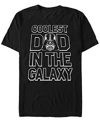 Star Wars Men's Darth Vader Coolest Dad The Galaxy Short Sleeve T-Shirt