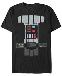 Star Wars Men's Classic Darth Vader Costume Short Sleeve T-Shirt