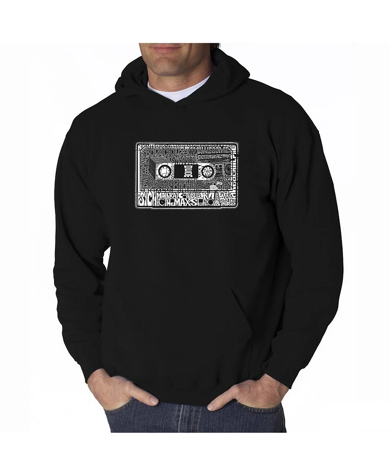 La Pop Art Men's Word Hooded Sweatshirt - The 80's