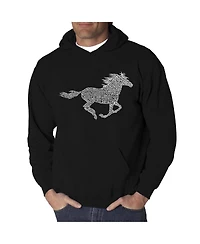 La Pop Art Men's Word Hoodie - Mustang