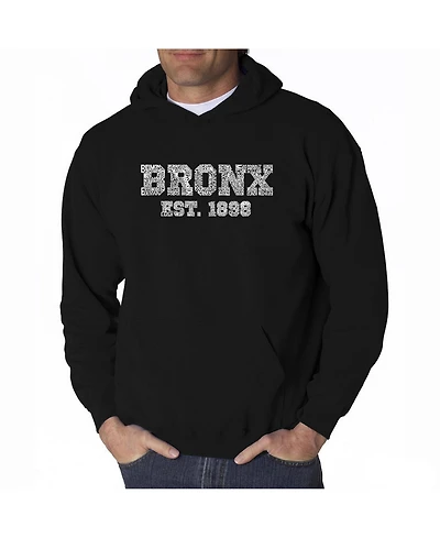 La Pop Art Men's Word Hoodie - Popular Bronx, Ny Neighborhoods