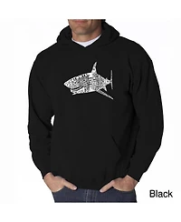 La Pop Art Men's Word Hoodie - Shark Species