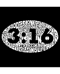 La Pop Art Men's Word Hoodie - John 3:16
