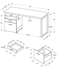 Monarch Specialties Computer Desk